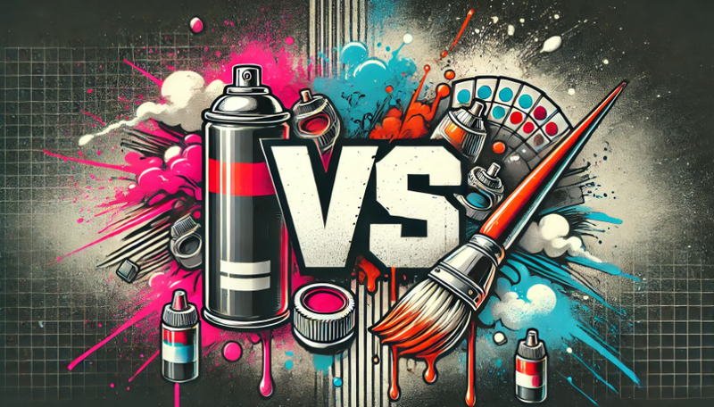 Spray vs. Tinta à Base de Água: Comparação Completa de Prós e Contras